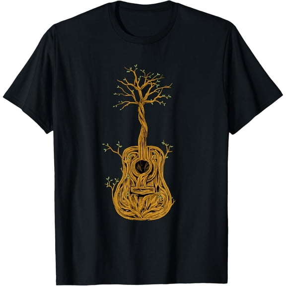 Acoustic Guitar Tree of Life Guitar Player Guitarist T-Shirt