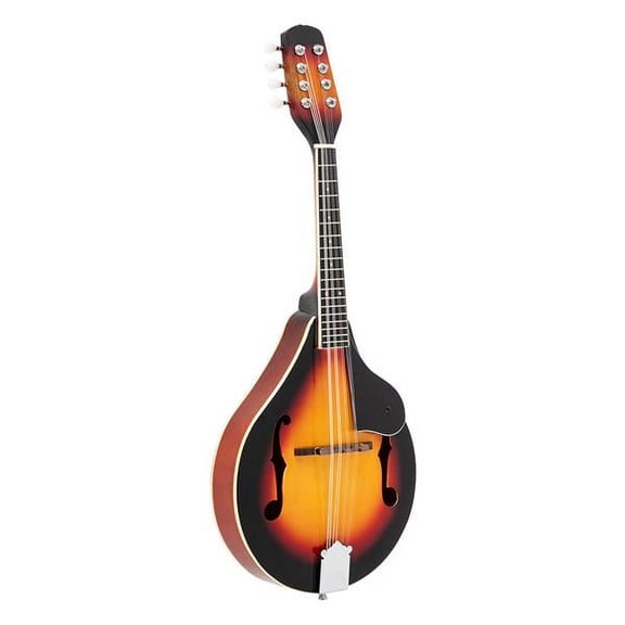 Acoustic Mandolin with Guard Board - Sunset Burst Finish, Complete Starter Mandolin Set for Beginners & Intermediate Players