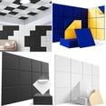 thumbnail image 1 of Acoustic Panel 12"X12"X 0.4" Sound Absorbing Soundproof Wall Tiles Self-adhesive, 18 Pack, 1 of 9