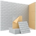 thumbnail image 1 of Kuchoow Acoustic Panels 12 Pack Sound Absorbing Panel for Studio Walls, Ceilings & Doors, Brick Type Self-Adhesive Sound Panels Acoustical Treatments for Home Room Office Grey 12" x 12" x 0.4", 1 of 9