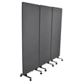 thumbnail image 1 of Acoustic Privacy Screen with Wheels - Sound Deadening Portable Room Divider for Small Spaces - Freestanding Noise Blocking Partition Wall Panel, 1 of 9