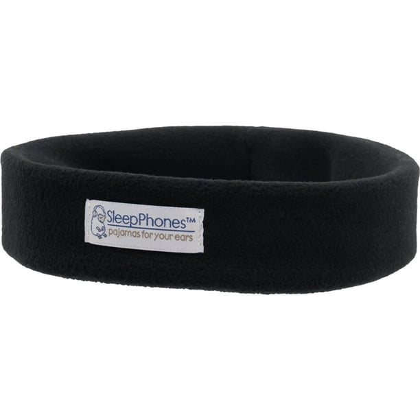 SleepPhones Wireless Medium Headphones headband Bluetooth wireless midnight black Walmart Business Supplies
