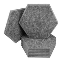 Acoustic Wall Panels Hexagon Self-Adhesive Soundproof Absorbing Noise Cancelling Wall Panels 1 Pack 12'' x 10'' x 0.4''