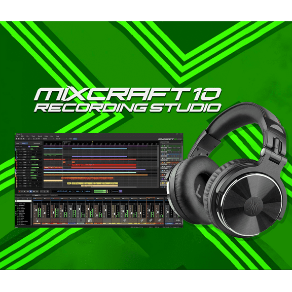 Acoustica Mixcraft 10.5 Recording Studio DAW+ OneOdio Studio Monitor Headphones