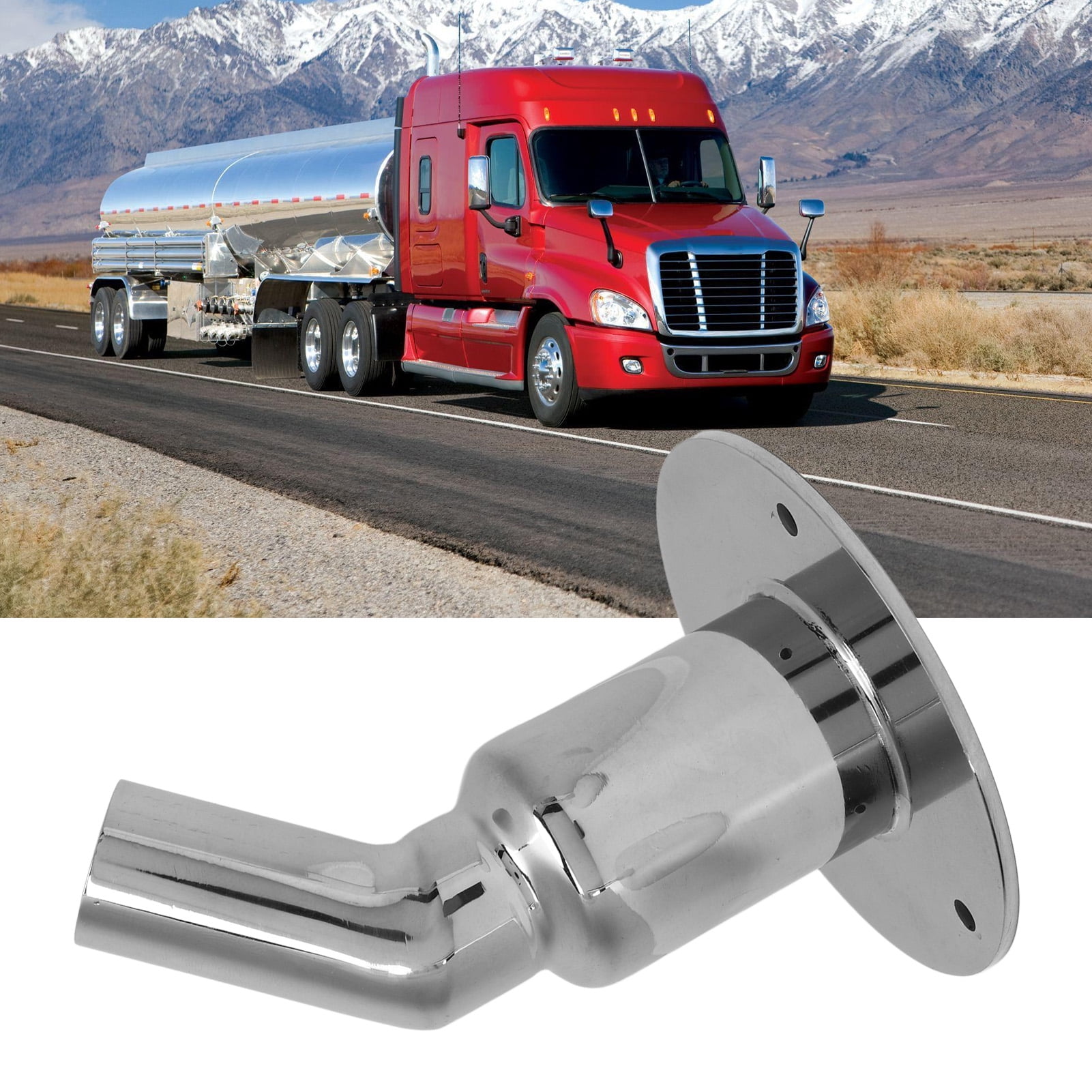 Acouto 24mm OD Thru Hull Exhaust Skin Fitting 316 Stainless Steel