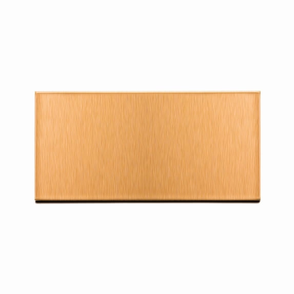 Aspect Peel and Stick Backsplash 3inx6in Brushed Copper Short Grain Metal Tile for Kitchen and Bathrooms