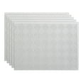thumbnail image 1 of FASÄDE Miniquattro Decorative Vinyl 18in x 24in Backsplash Panel in Gloss White (5 Pack), 1 of 7