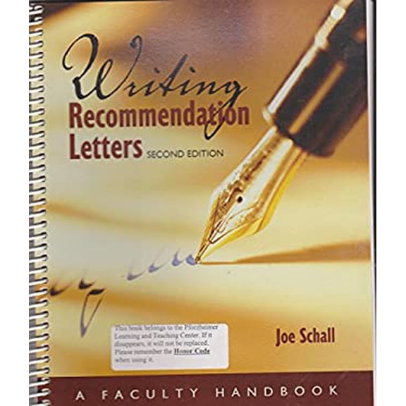 Pre-Owned Acp Writing Recommendation Letters (Unknown) 1581755554 9781581755558