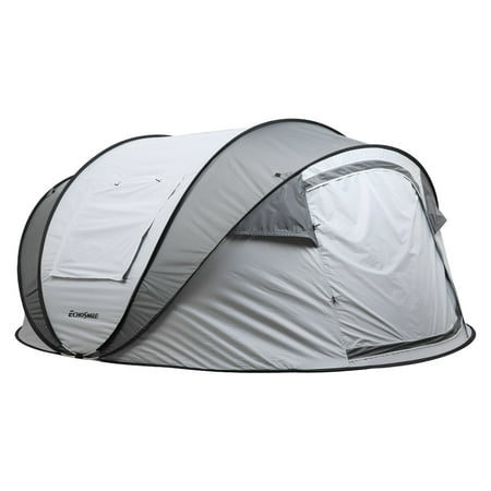 Acpouw 4-6 Persons White + Gray Pop-Up Boat Tent