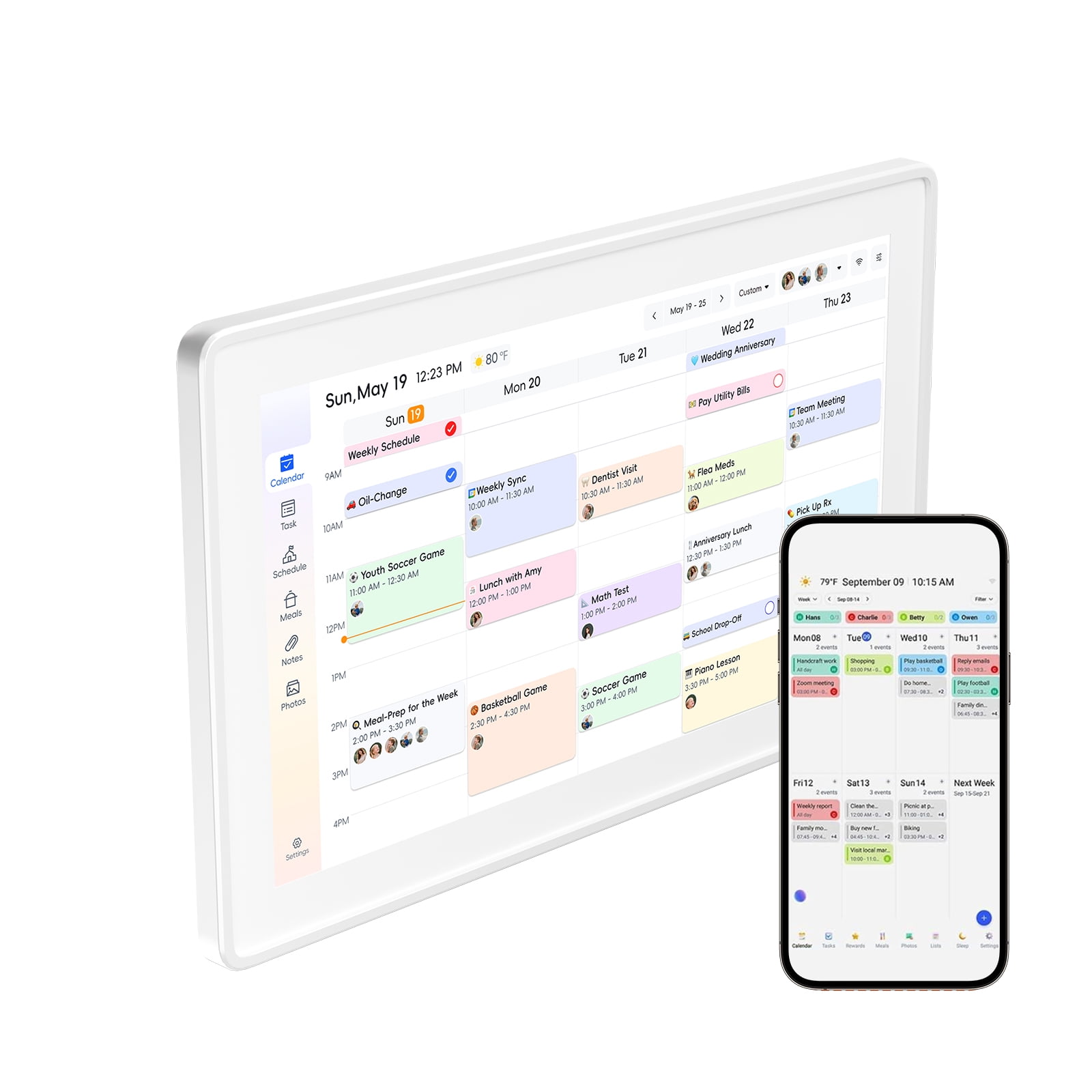 Digital Calendar & Chore Chart