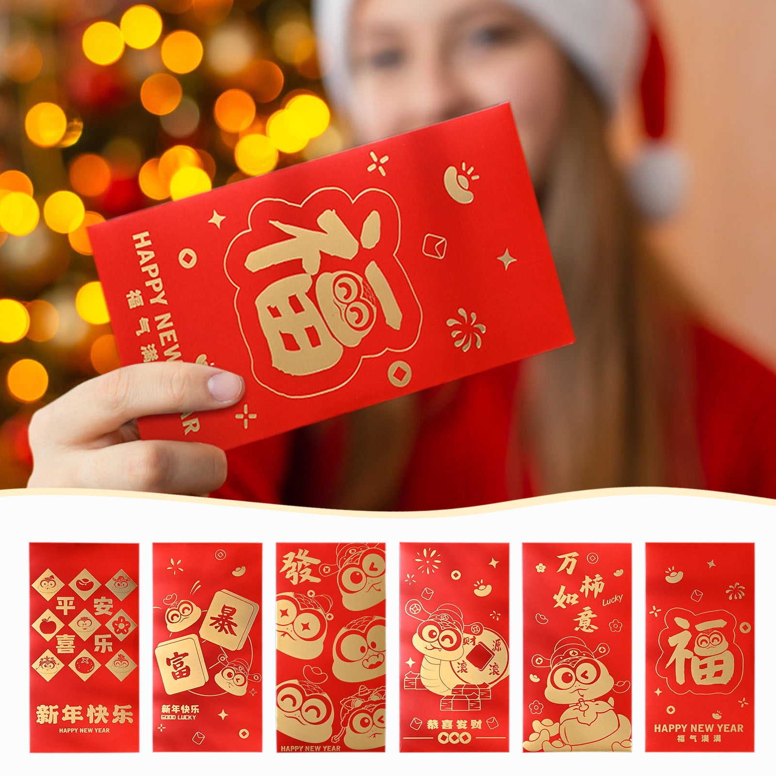 Acppild Chinese New Year Red Envelopes 2025 Snake Red Packet Money