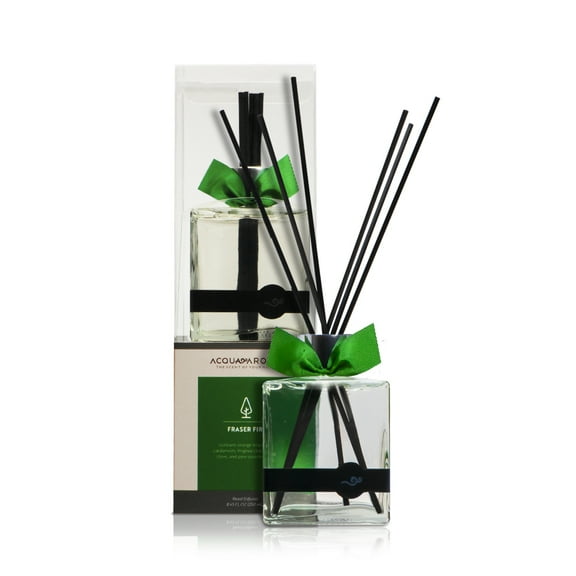 Acqua Aroma Fraser Fir Reed Oil Diffuser 8.45 FL OZ (250ml) Contain Essential Oils. Christmas Scent Handcrafted
