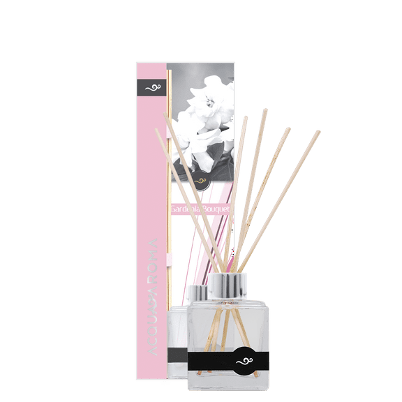 Acqua Aroma Gardenia Bouquet Reed Diffuser 3.4 FL OZ (100ml) Gift Set