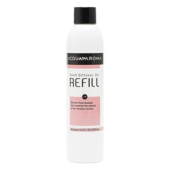 Acqua Aroma Romance Rose Reed Diffuser Oil Refill 6.8 FL OZ (200mL) Contains Essential Oils