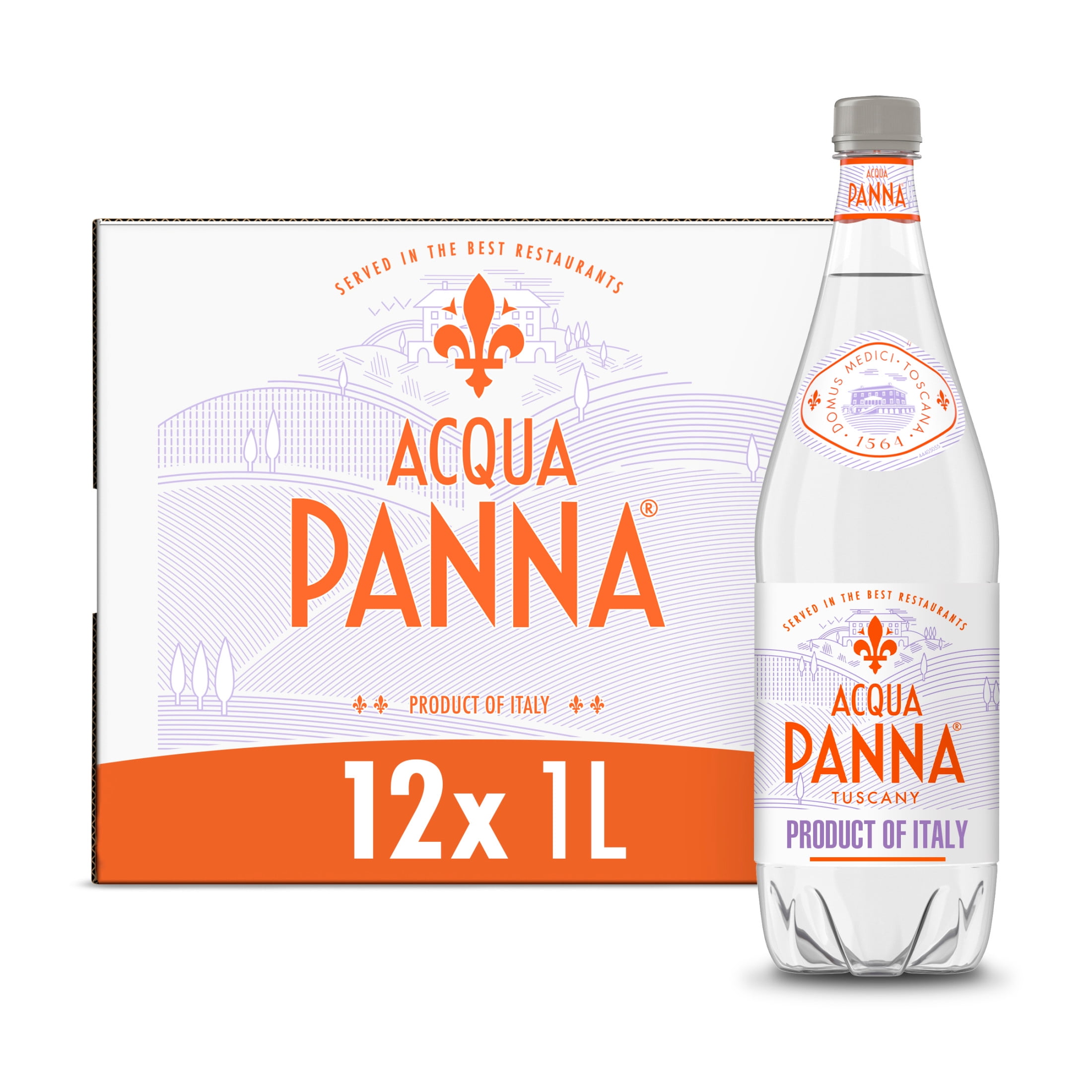 The Coupon deal of  Acqua Panna Drinking Pure Natural Spring Water, 12 Plastic Bottles, 405.6 fl oz - Perfect for Travel