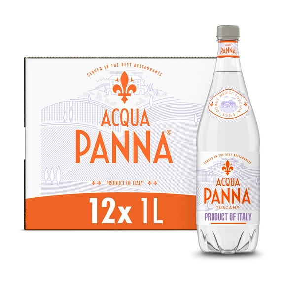 Acqua Panna Natural Spring Water, 405.6 fl oz, 12 Plastic Water Bottles