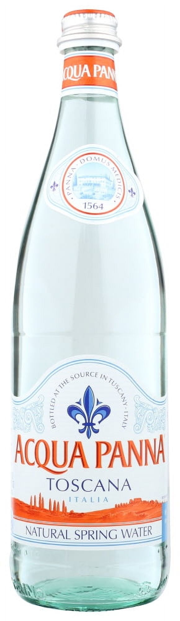 Acqua Panna Natural Spring Water, 25.3 fl oz glass water bottle