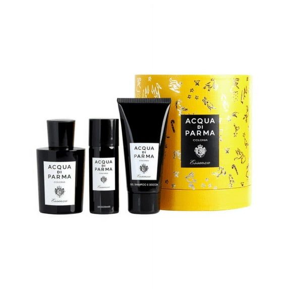 Acqua Di Parma Colonia Essenza 3pc Gift Set for Men - 3.4oz Cologne Spray, 2.5 oz Shower Gel & 1.7 oz Deodorant Spray - New