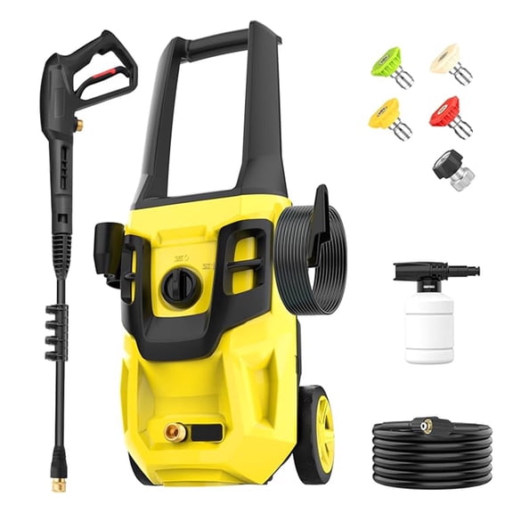 AcquaX Electric Pressure Washer 3500 PSI Max 2.4 GPM Power Washer with 35FT Power Cord 20FT Hose 4 Quick Connect Nozzles for Cars/Patios/Diverway/Fences