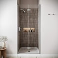 thumbnail image 1 of Acquacheta 36'' x 76'' Semi-Frameless Bi-Fold Shower Door with CrystalTech Treated 5/16'' Tempered, Clear Glass, Polished Chrome Hardware, SKU: AQ-1300-CH-L-R, 1 of 4