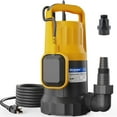 Acquaer 1HP Utility Pump 4345GPH Submersible Sump Pump with Automatic