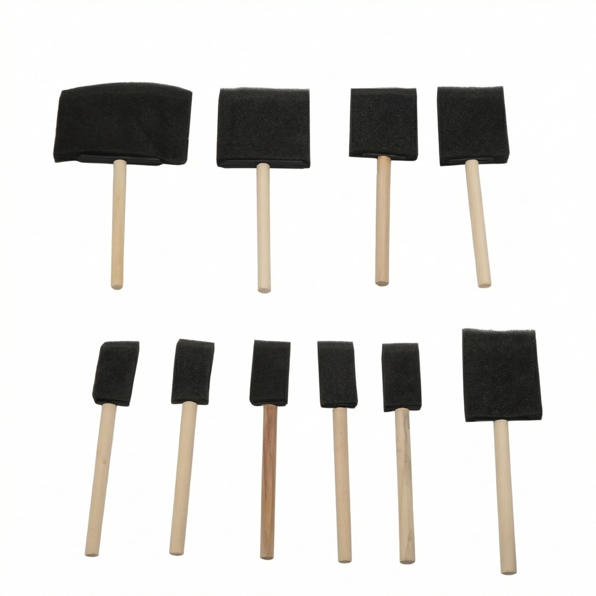 Syltano Foam Paint Brushes, Foam Brush, Sponge Painting Tool for Details and Coloring, Art Supplies, DIY Handmade Project, 10 Piece Set