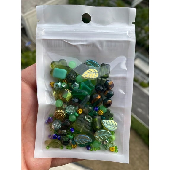 Acrijoy Czech Crystal Glass Beads Mixed Random Colors 1.8oz Pack
