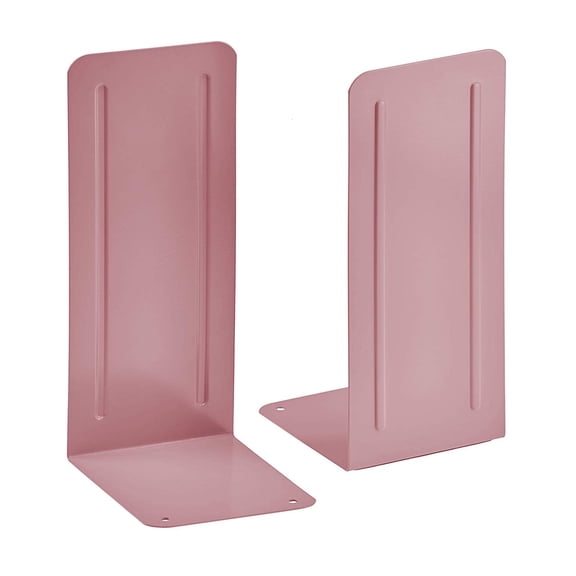 Acrimet Jumbo Premium Metal Bookends 9" (Heavy Duty) (Pink Color) (1 Pair)