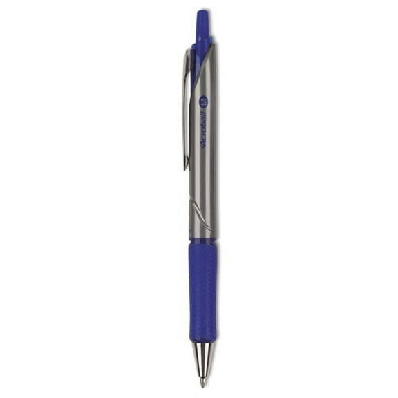 Acroball Pro Advanced Ink Ballpoint Pen, Retractable, Medium 1 Mm, Blue Ink, Silver Barrel, Dozen | Bundle of 2 Dozen