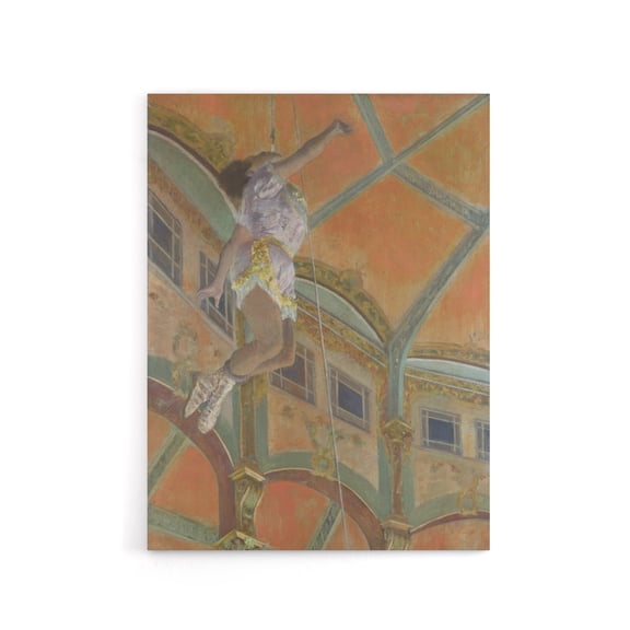 Acrobat Miss La La at Cirque Fernando Degas Canvas Wall Art 24X32"