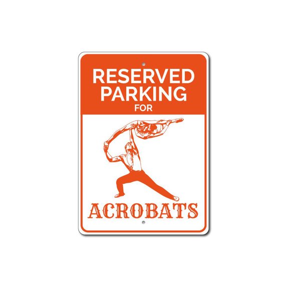 Acrobat Sign, Acrobat Parking Sign, Acrobatics Aluminum Metal Decor ...