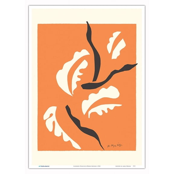 Acrobatic Dancer - From an Original Cut-Out Artwork by Henri Matisse c.1950 - Master Art Print 10in x 14in