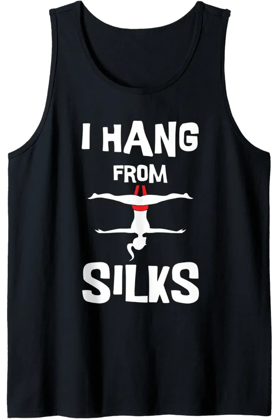 Acrobatic Gymnastic Hang From Aerial Yoga Silks Dancer Tank Top Size S-3XL