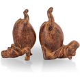 Acrobatic Hippo Bookends