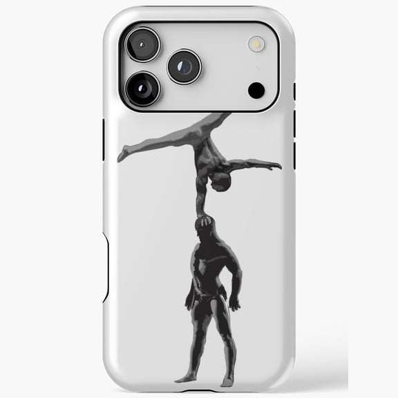 Acrobats Circus Hand Balance Duo Fine Art Compatible Phone Case for iPhone 11 12 13 14 15 16 17 Pro Max