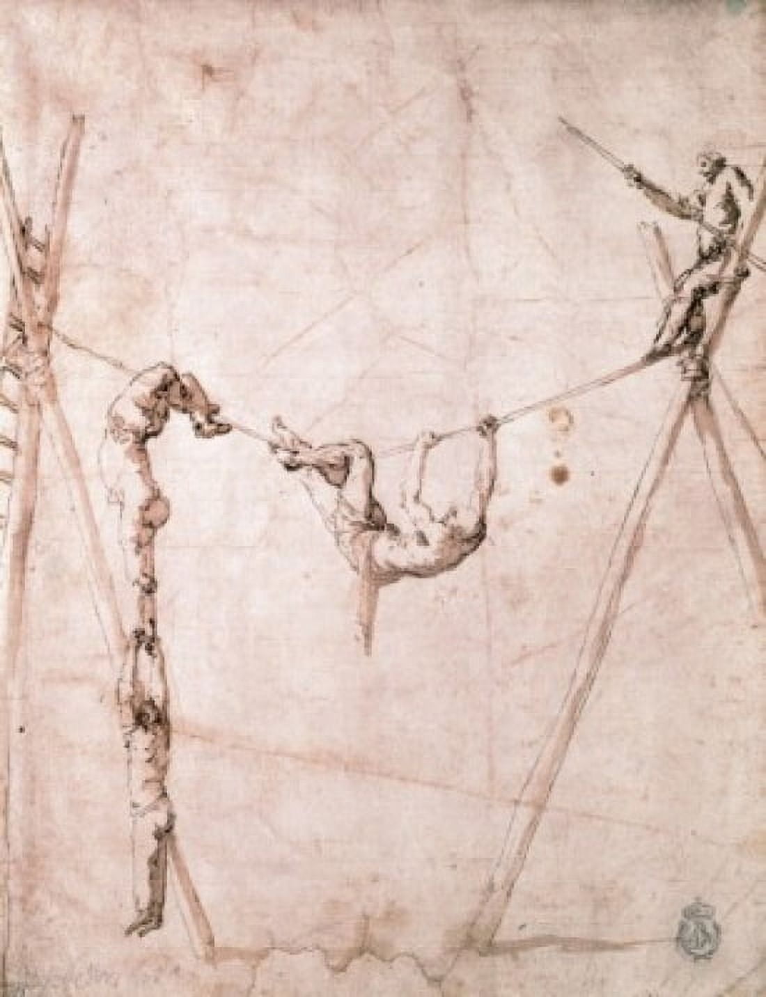 Acrobats on Loose Wire by Jusepe De Ribera 1591-1652 Canvas Art - Jusepe De Ribera (24 x 36)