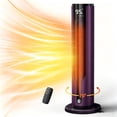 thumbnail image 1 of Space Heater, Compact Purple Space Heater Fast Heating Thermostat & Overheat Protection, 1 of 6