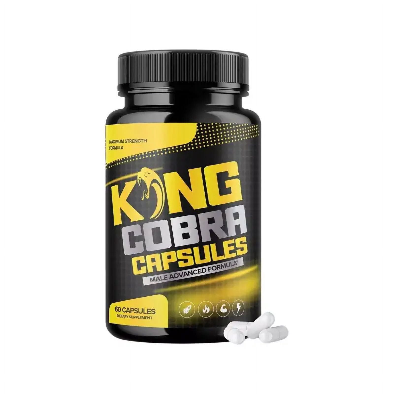 Acrolt King Cobra Capsules Extra Strength Formula Pills for Men-60