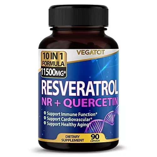 Acrolt Resveratrol 11500mg Max Strength w/ Quercetin For AntiAging