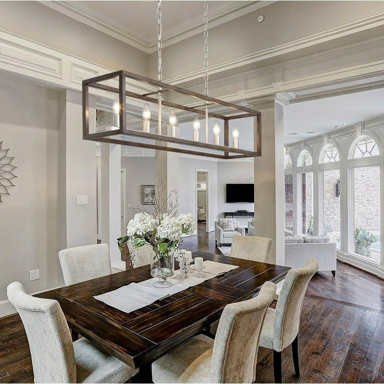 Linear light chandelier deals