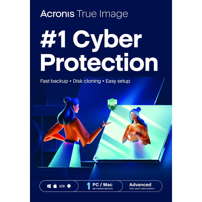 Acronis True Image Advanced 50GB Cloud, Antivirus and Backup