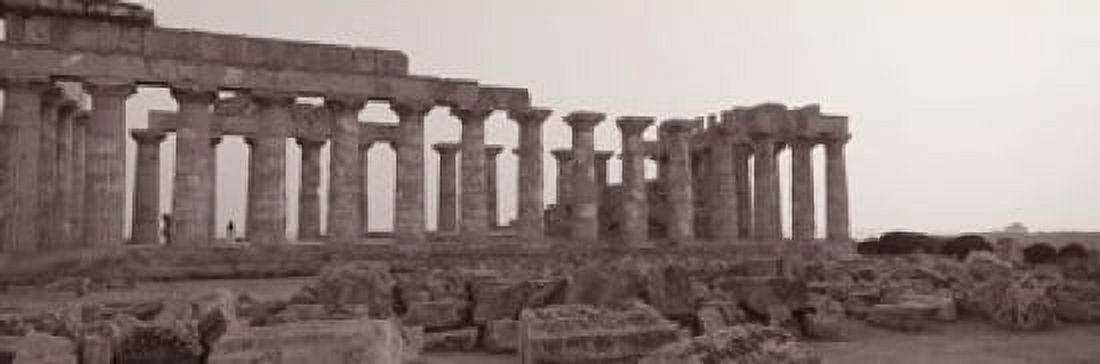 Acropolis Selinunte Archeological Park Italy Canvas Art - Panoramic Images (18 x 6)
