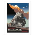 thumbnail image 1 of Across Canada (A Través del Canadá) - Canadian Pacific Railway - Vintage Railroad Travel Poster by Peter Ewart c.1947 - Bamboo Fine Art 290gsm Paper (Unframed) 17x22in, 1 of 4