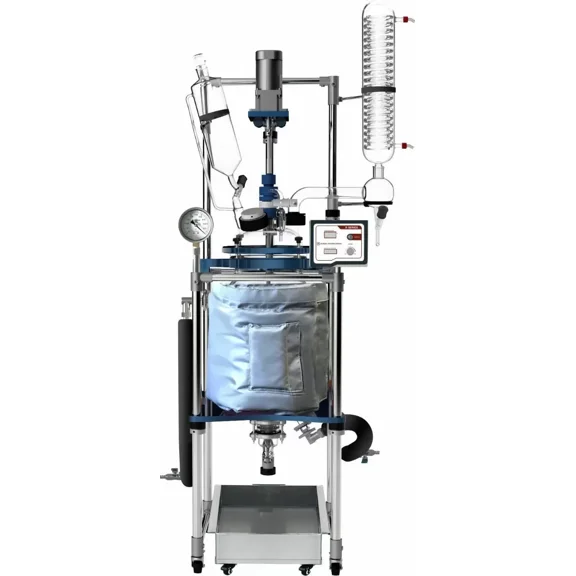 Across International 20L Single Or Dual Jacketed Glass Reactor Systems
