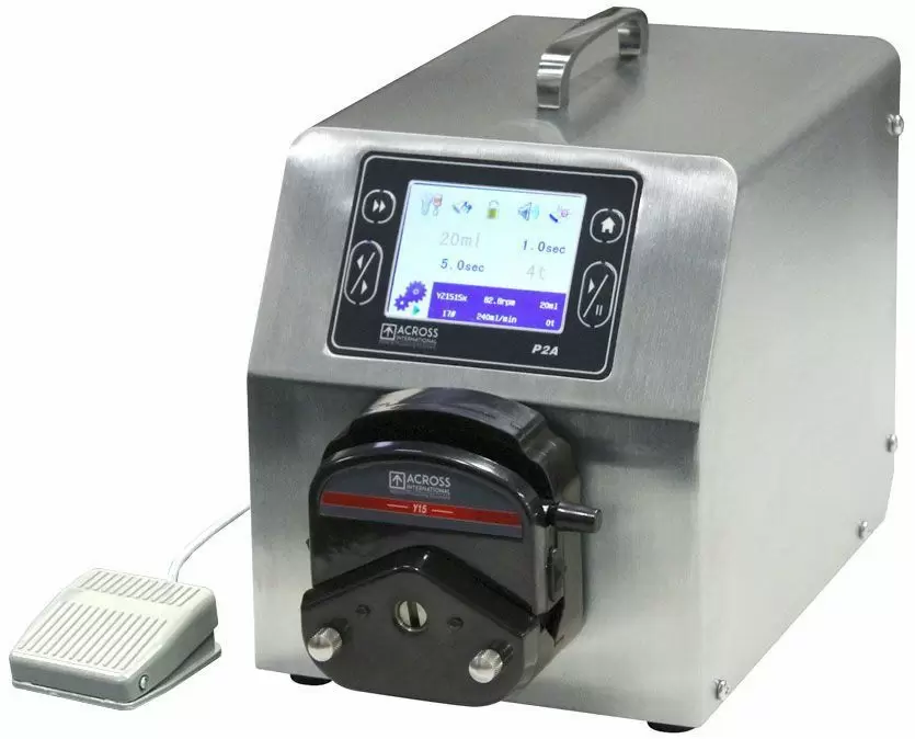 Across International P2A 2L/Min SST Peristaltic Pump Touchscreen Controller ETL