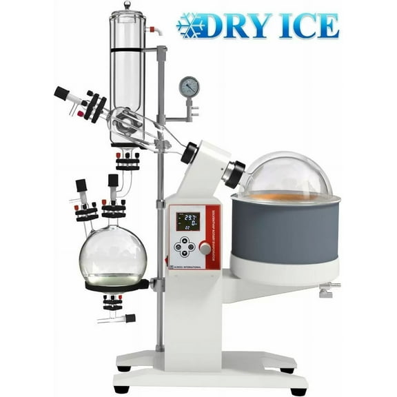 Across International SolventVap 5L Evaporator W/ Cold Trap Condenser & Power Lift