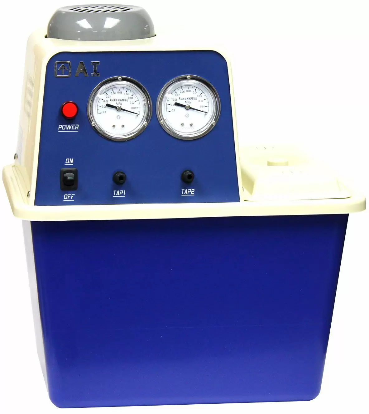 Across International WV07.110 Watervac 0.7 CFM 2-Head Recirculating Water Vacuum Pump - 110V, 12" Height, 17" Wide, 15" Length