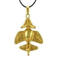 thumbnail image 1 of Across The Puddle, Ancient Golden Jet-10 Necklace | 24k Gold Plated Golden Flyer | Pre-Columbian Quimbaya Flyer | Ancient Aircraft | Original Golden Jets Collection, 1 of 2