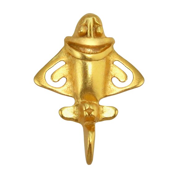 Across The Puddle, Ancient Golden Jet-3 Lapel Pin | 24k Gold Plated Golden Flyer | Pre-Columbian Quimbaya Pin Airplane Jet | Ancient Astronauts | Original Golden Jets Collection