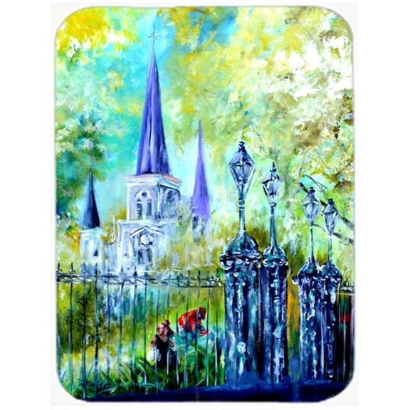 Across The Square St Louis Cathedral Glass Cutting Board- Large